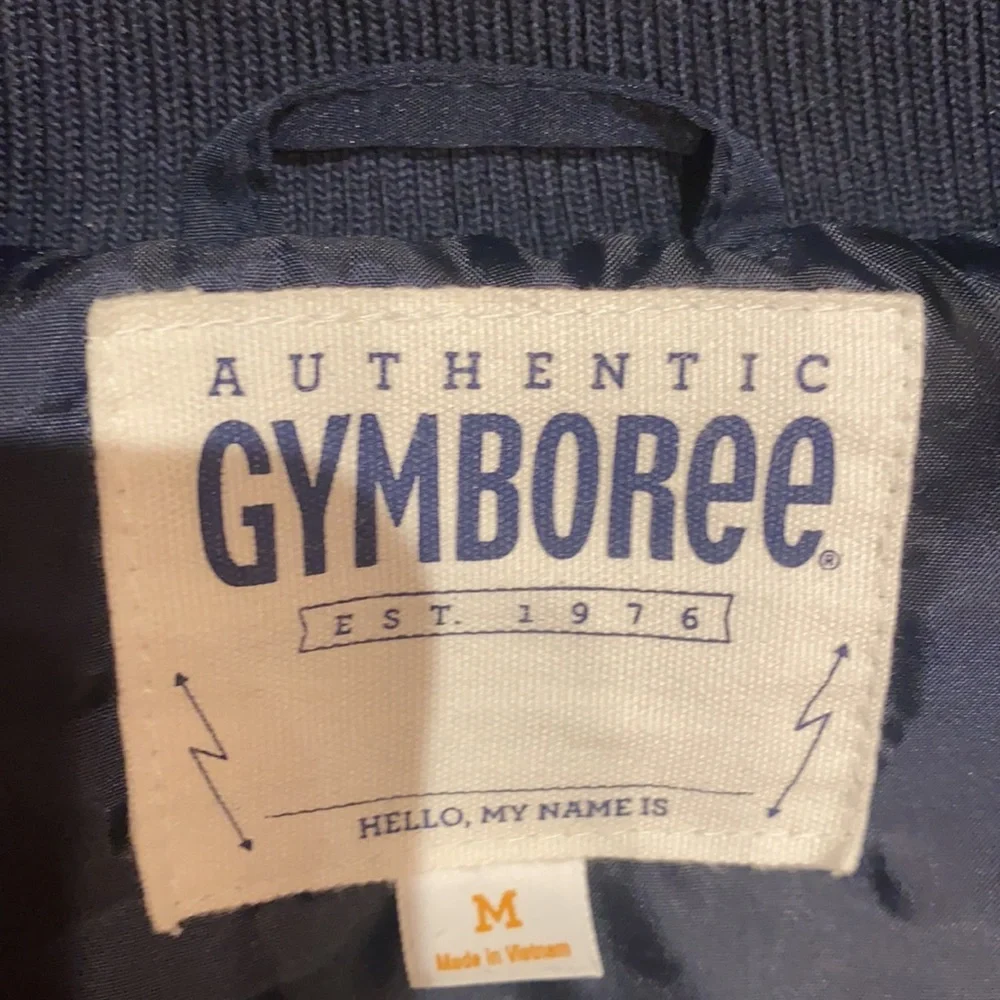 Gymboree Kids Vest Orange Blue Medium Quilted